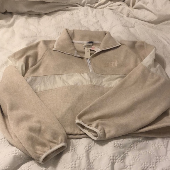 Pink by Victoria’s Secret Half Zip Cropped Pullover Size Extra Small - Picture 10 of 10